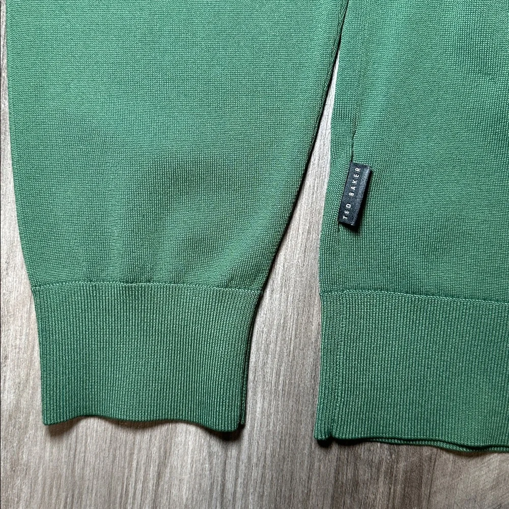 Ted Baker London Viba Regular Half Zip Rayon Long Sleeve Polo - 4 (Large)